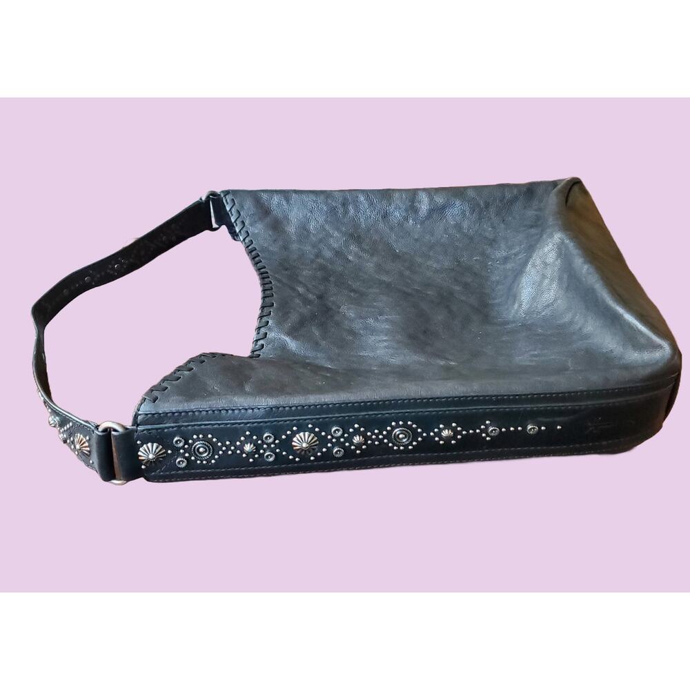 Gorgeous large Frye studded leather black bag tote. Excellent condition. Rare